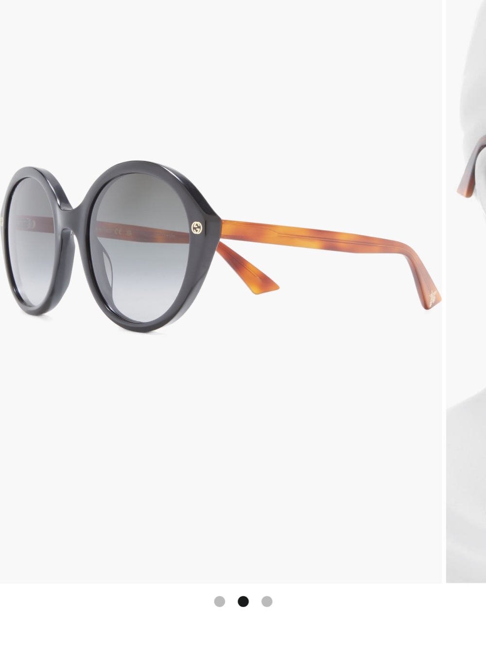 Gucci Round 55mm Sunglasses